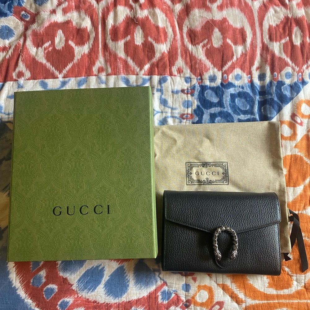 Gucci Dionysus chain wallet - black